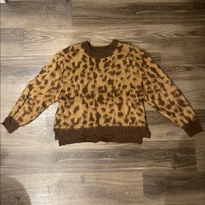Leopard print sweater